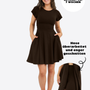 Classic Skort Kleid Linh - Schwarz