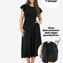 Midi Skort Kleid Linh - Schwarz