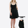 Verstellbarer Classic Skort mit Taschen - Schwarz
