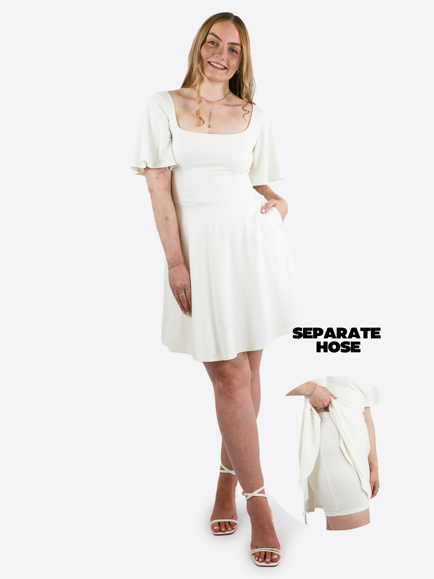 Classic Skort Kleid Mara - Off White
