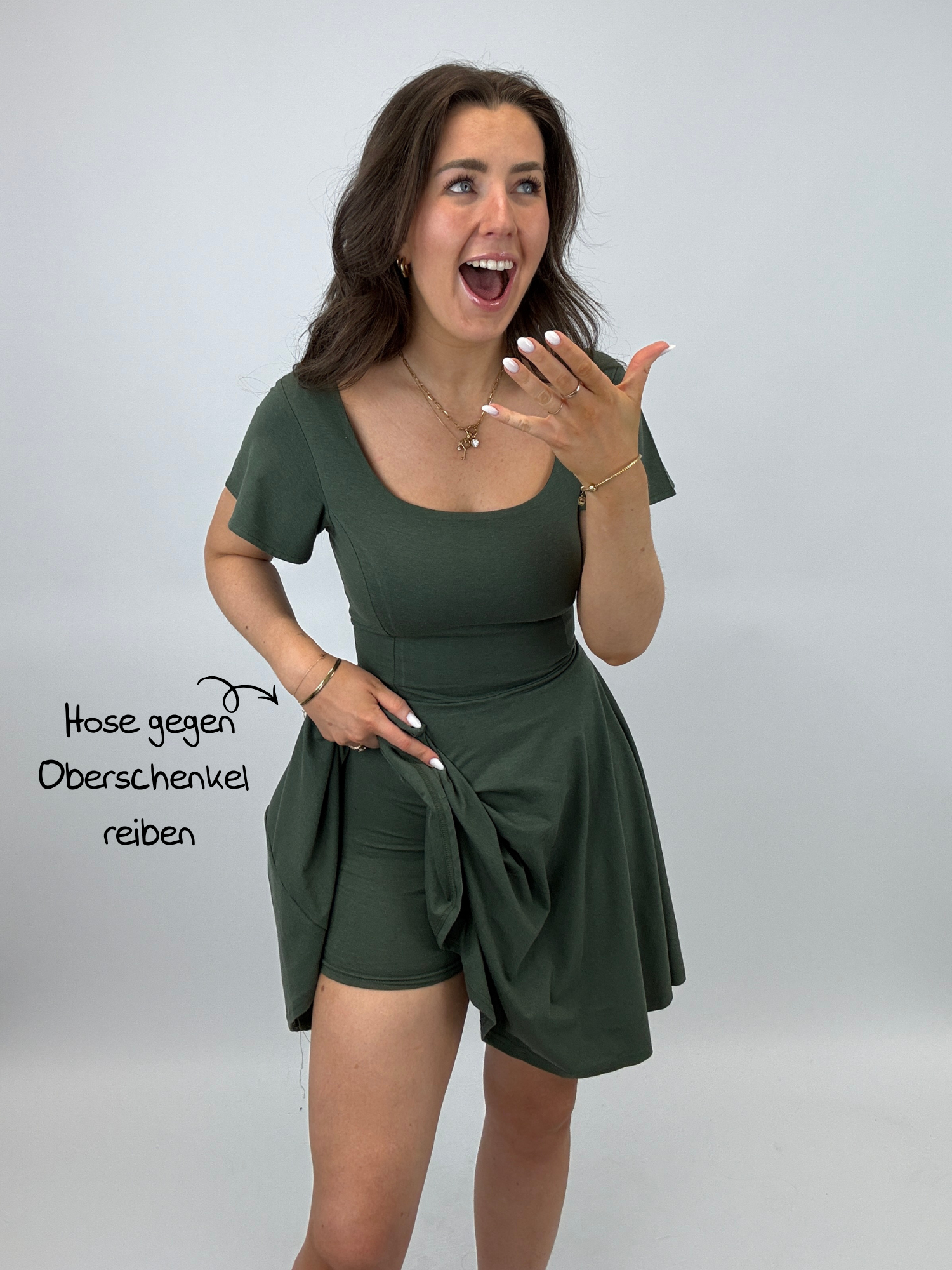 Short Skort Kleid Ivy - Pastellgelb