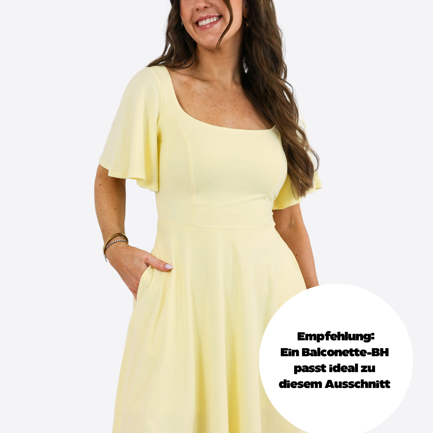 Classic Skort Kleid Mara - Pastellgelb
