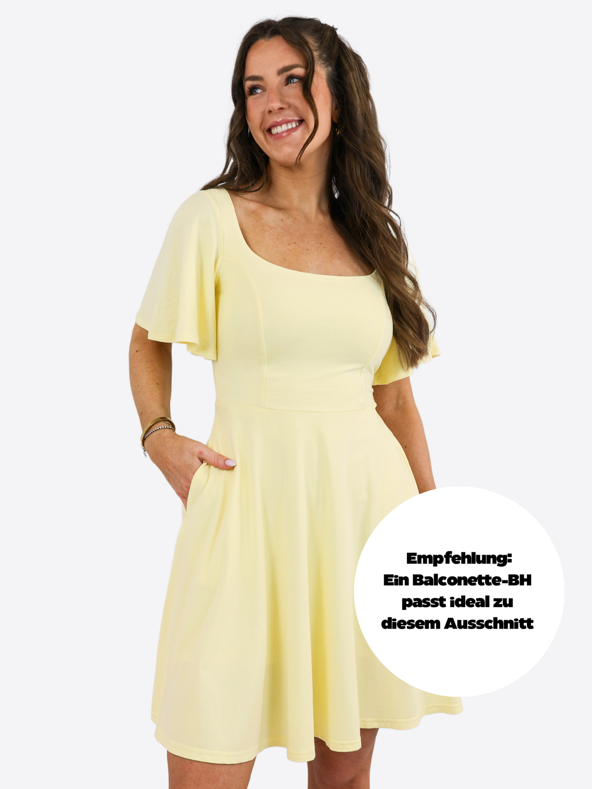Classic Skort Kleid Mara - Pastellgelb