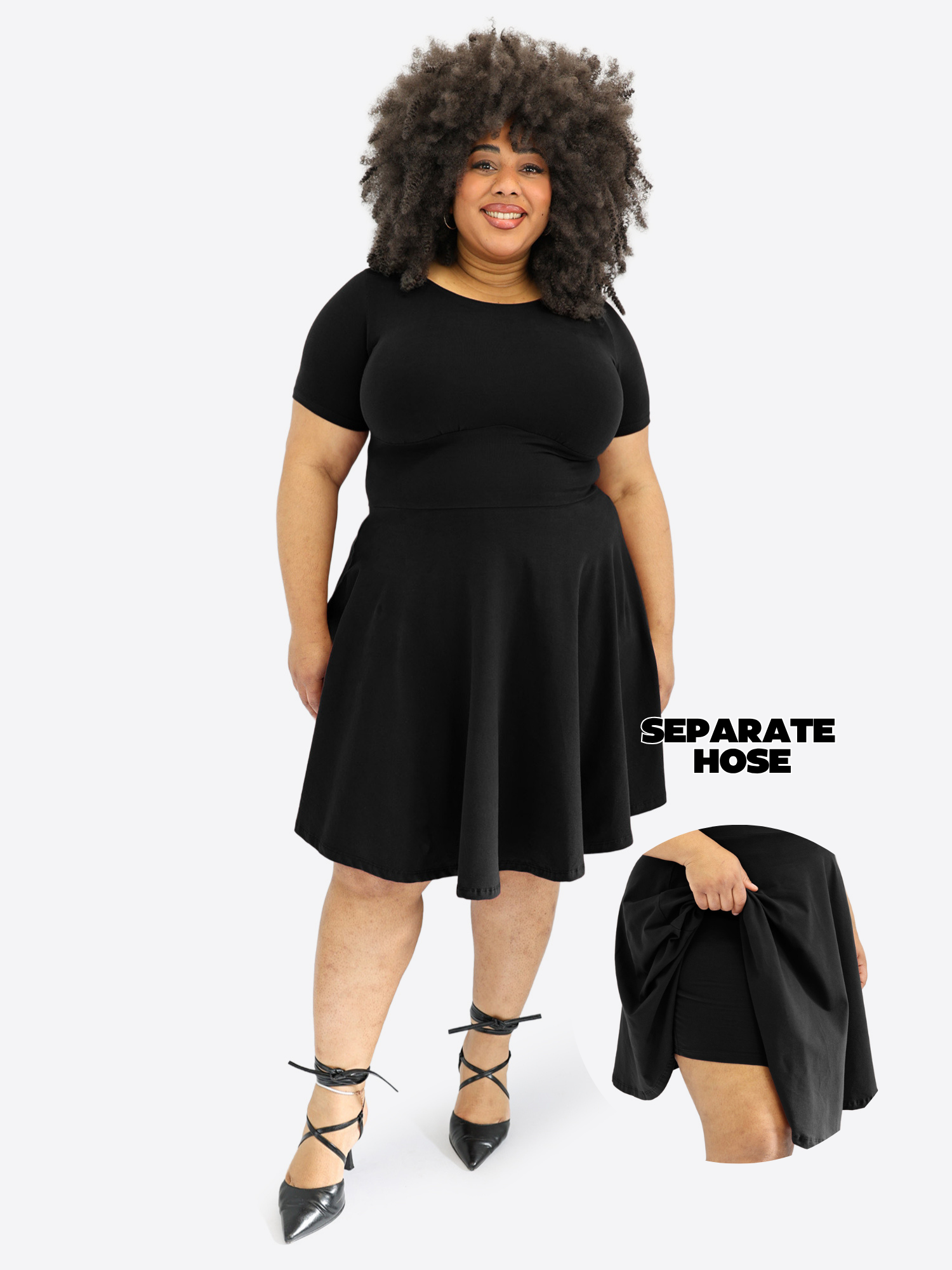 Classic Skort Kleid - Schwarz