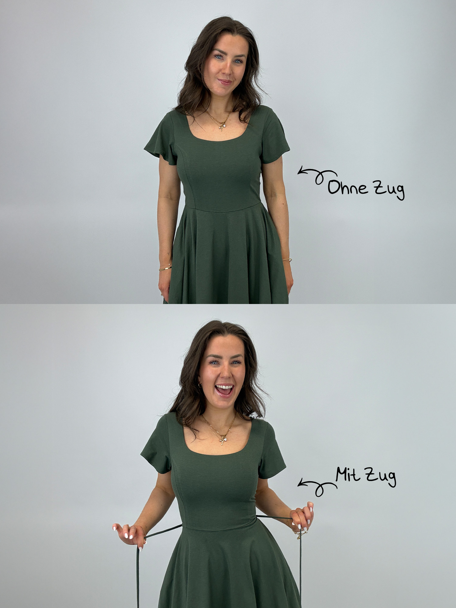 Short Skort Kleid Ivy - Olive