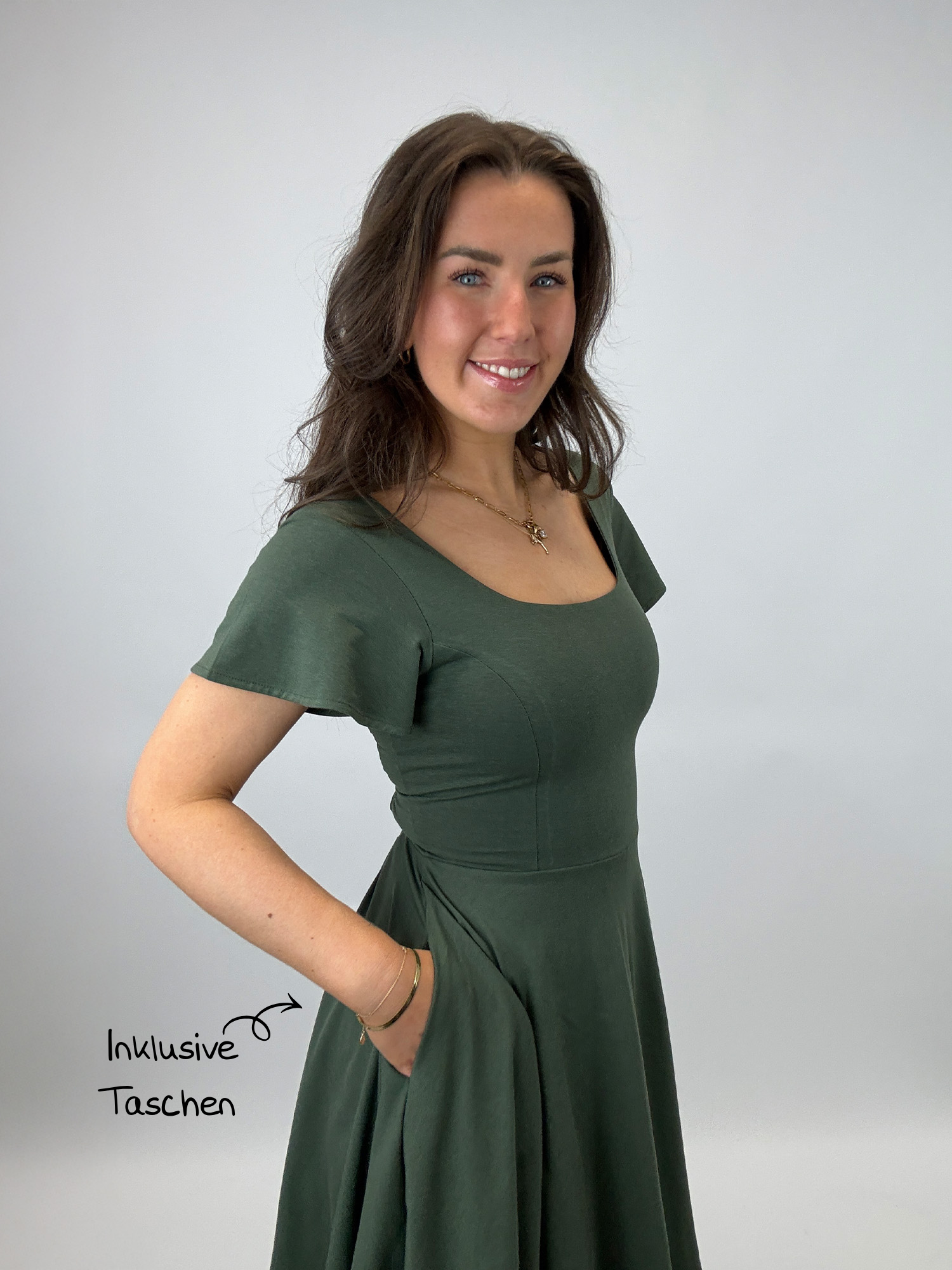 Midi Skort Kleid Mara - Pastellgelb