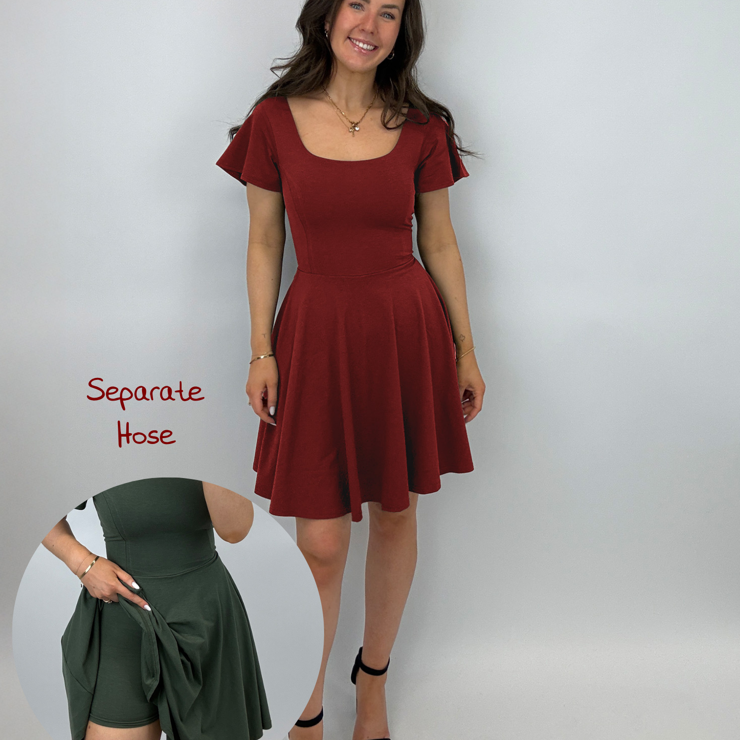 Classic Skort Kleid Ivy - Bordeaux
