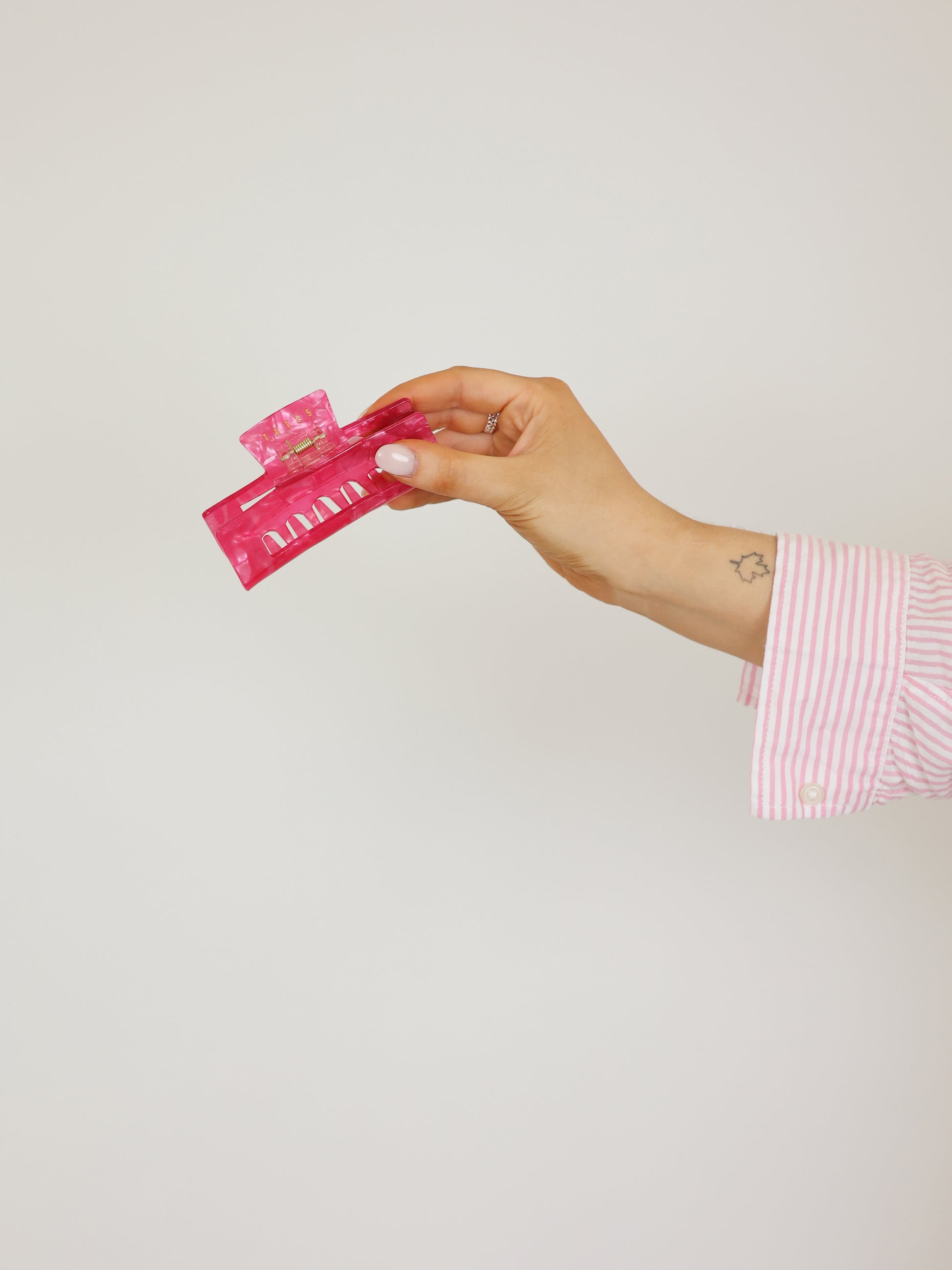 Hot pink Haarklammer midi