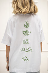 T-Shirt (Oversized) mit "Wanderlust" Motiv