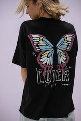 T-Shirt (Oversized) mit "Lover" Motiv