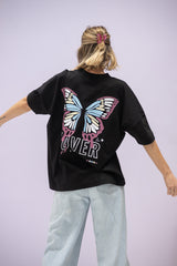 T-Shirt (Oversized) mit "Lover" Motiv