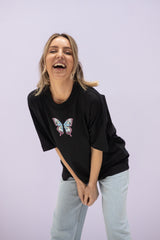 T-Shirt (Oversized) mit "Lover" Motiv