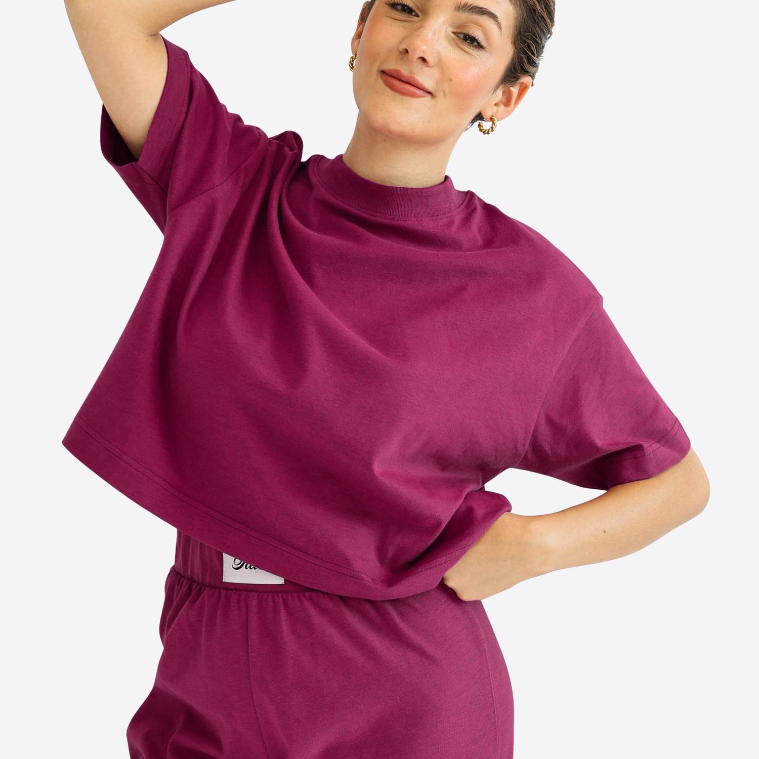 Crop Shirt – Berry