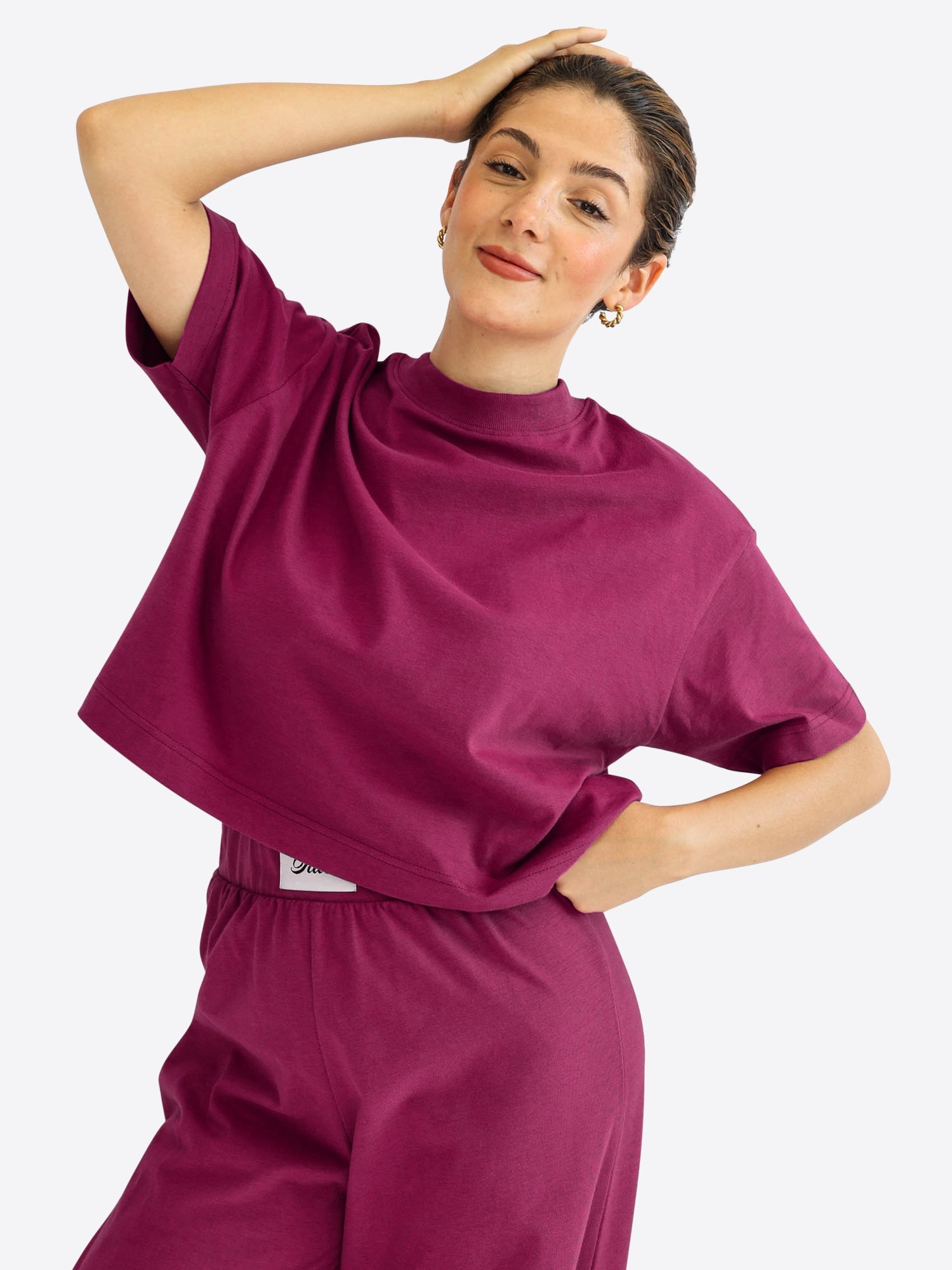 Crop Shirt – Berry