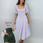 Midi Skort Kleid Mara - Flieder