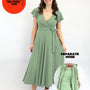 Midi Wickelkleid Carina - Aloe