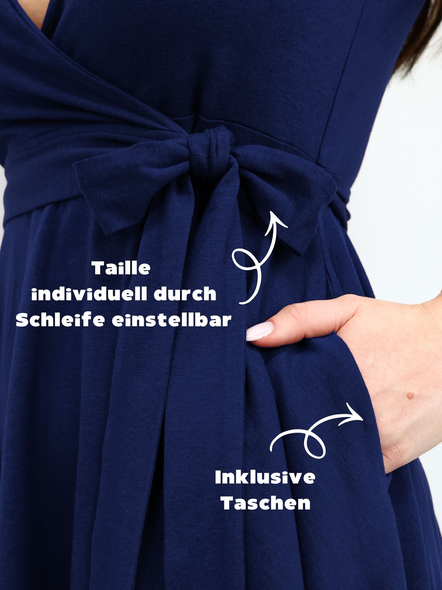 Classic Wickelkleid Carina - Midnight Blue