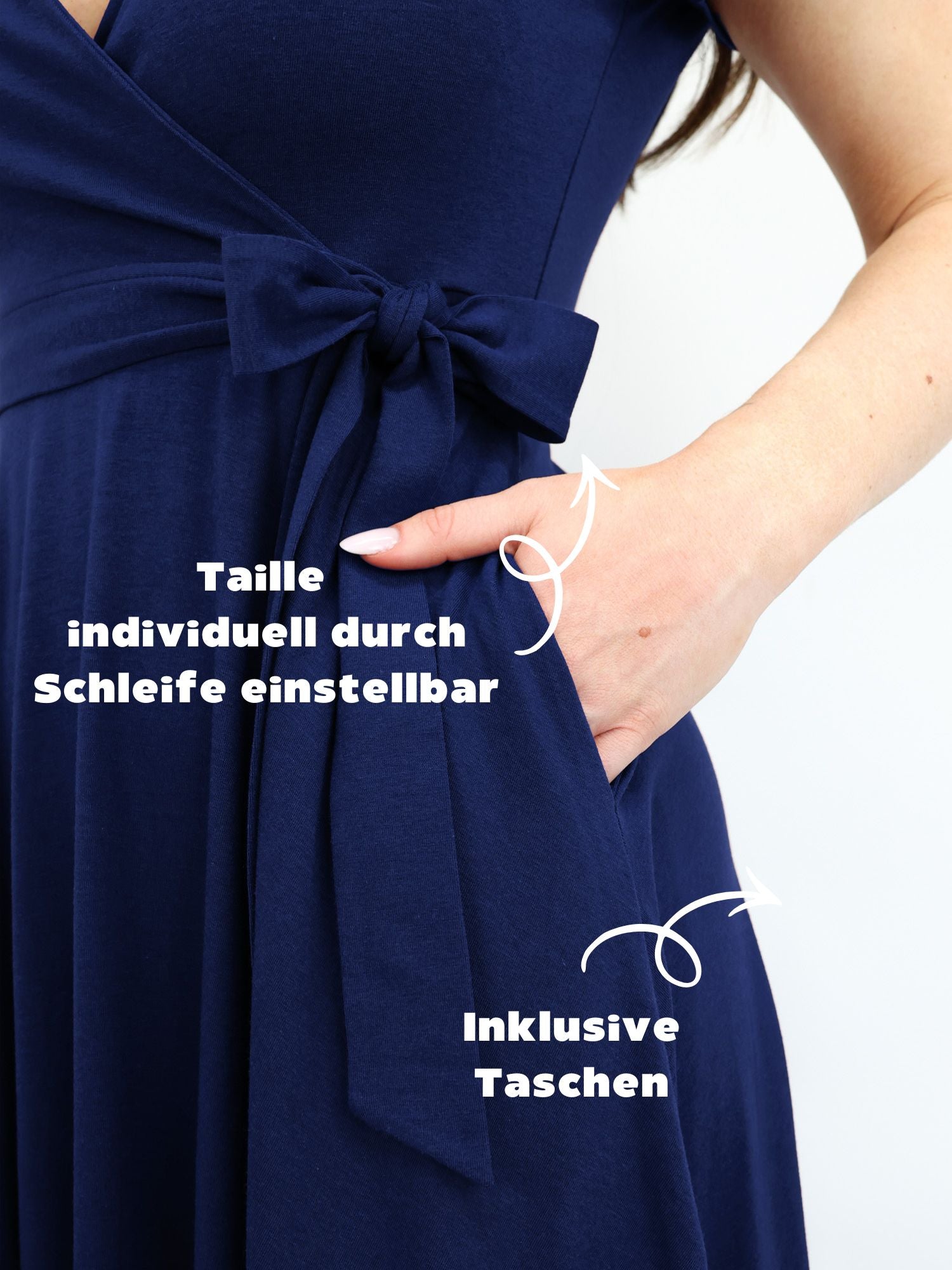 Midi Wickelkleid Carina - Midnight Blue