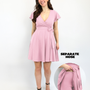 Classic Wickelkleid Carina - Rosa
