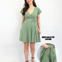 Classic Wickelkleid Carina - Aloe