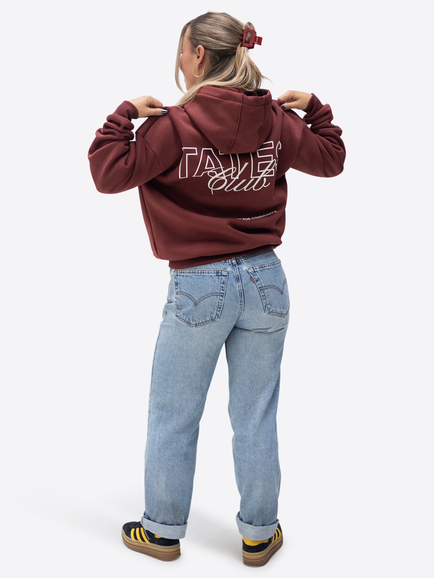 TATES Club Hoodie – Bordeaux