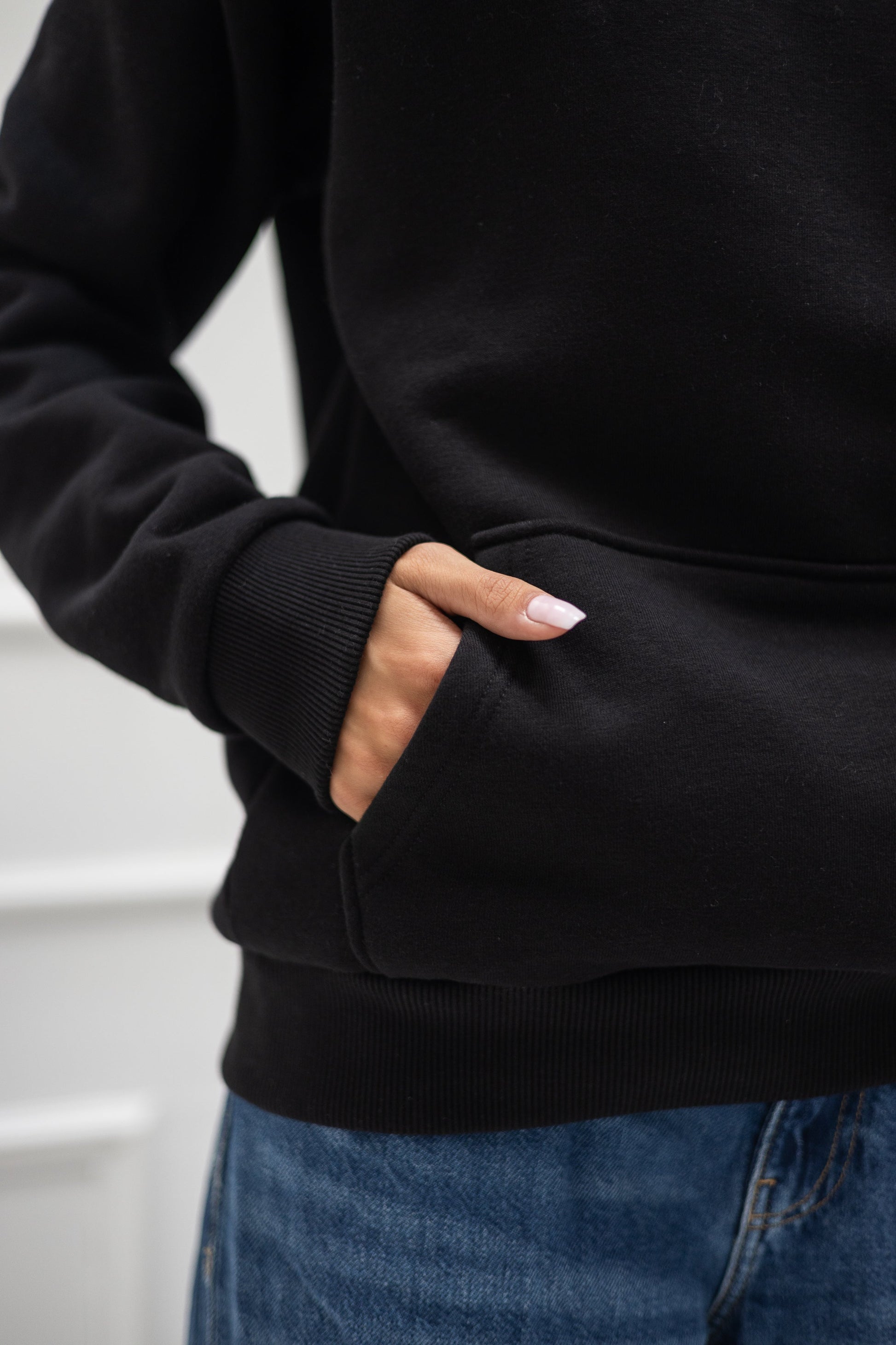 Original Regular Waistband Hoodie "I made you coffee" – Schwarz