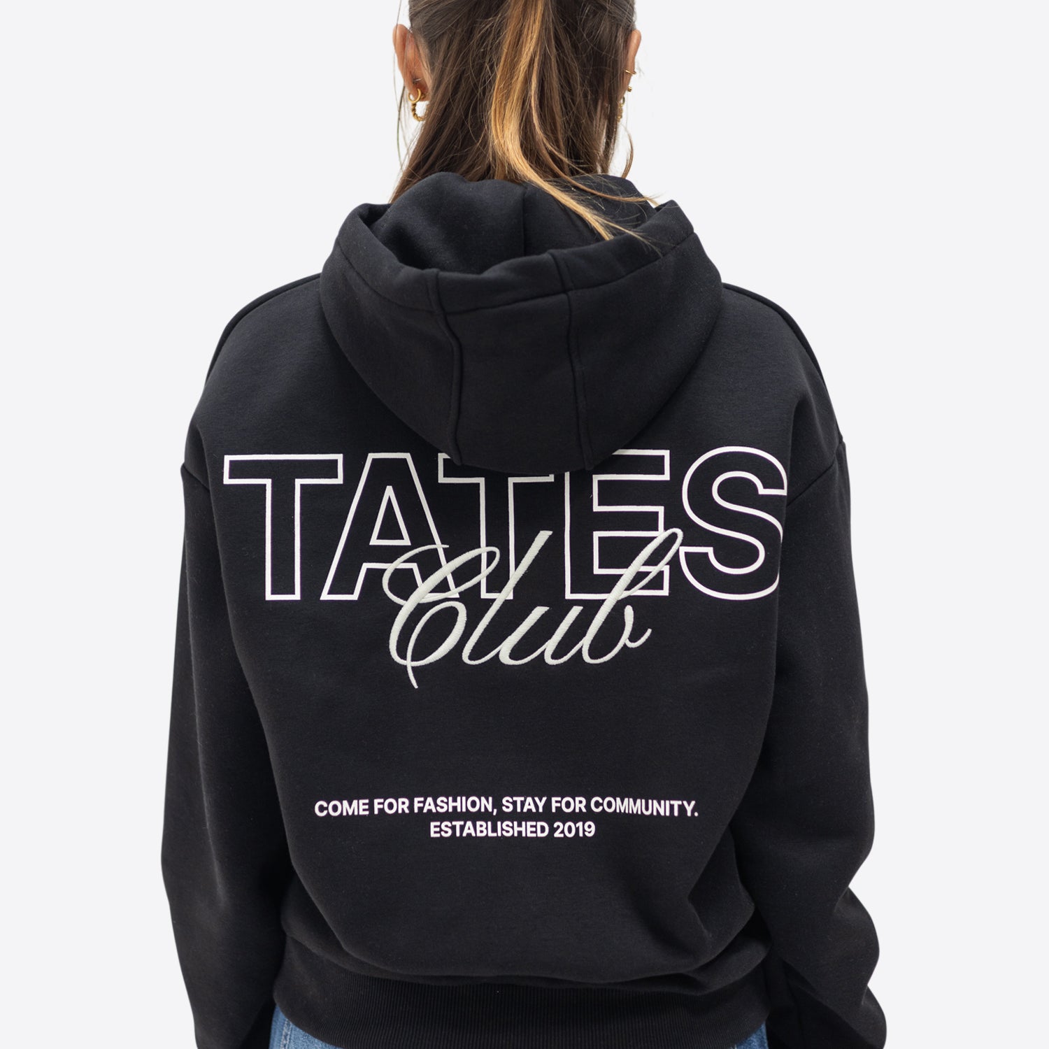 TATES Club Hoodie – Schwarz