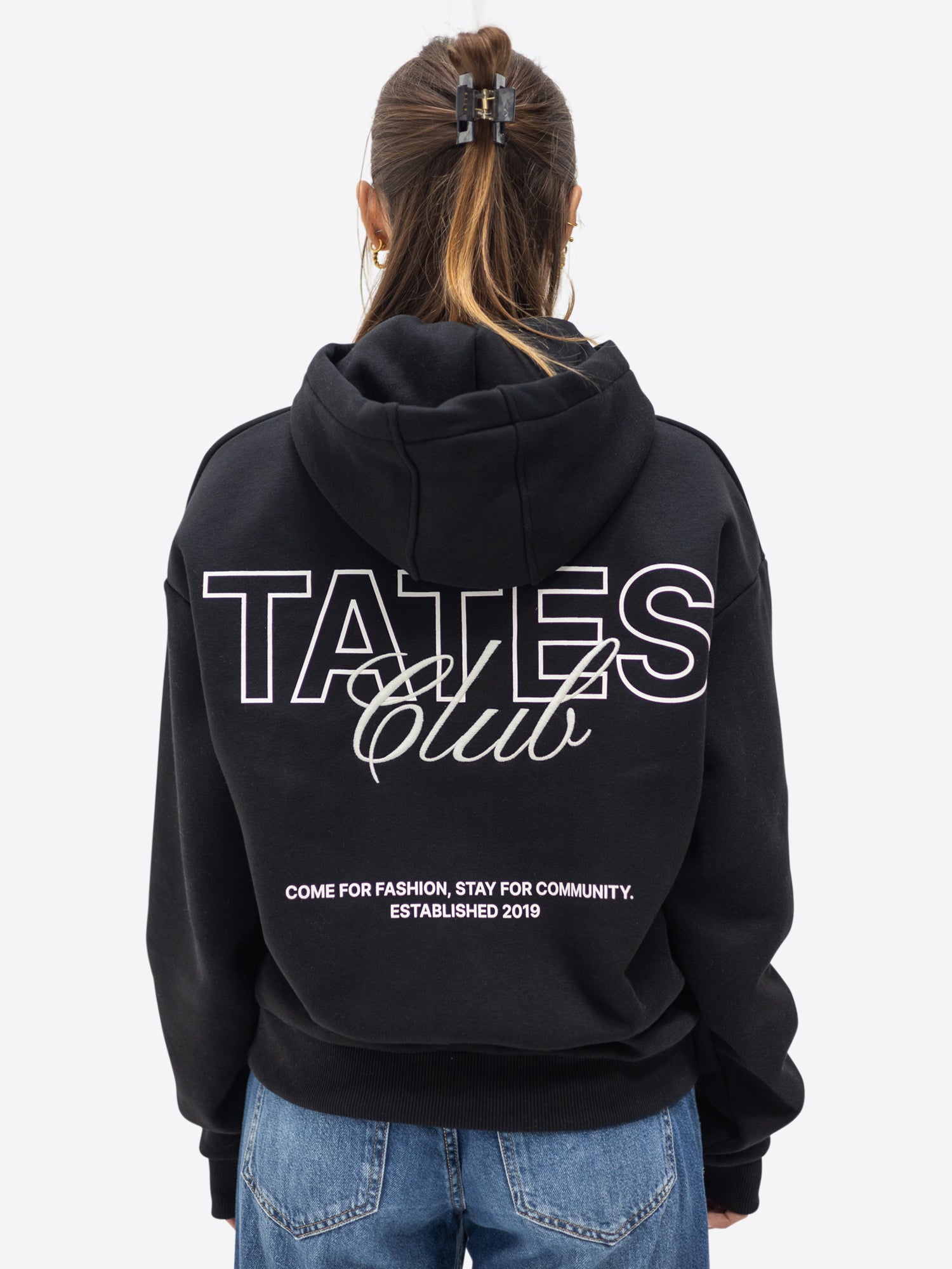 TATES Club Hoodie – Schwarz