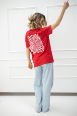 T-Shirt (Normal) mit "Red" Motiv