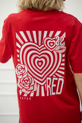 T-Shirt (Normal) mit "Red" Motiv