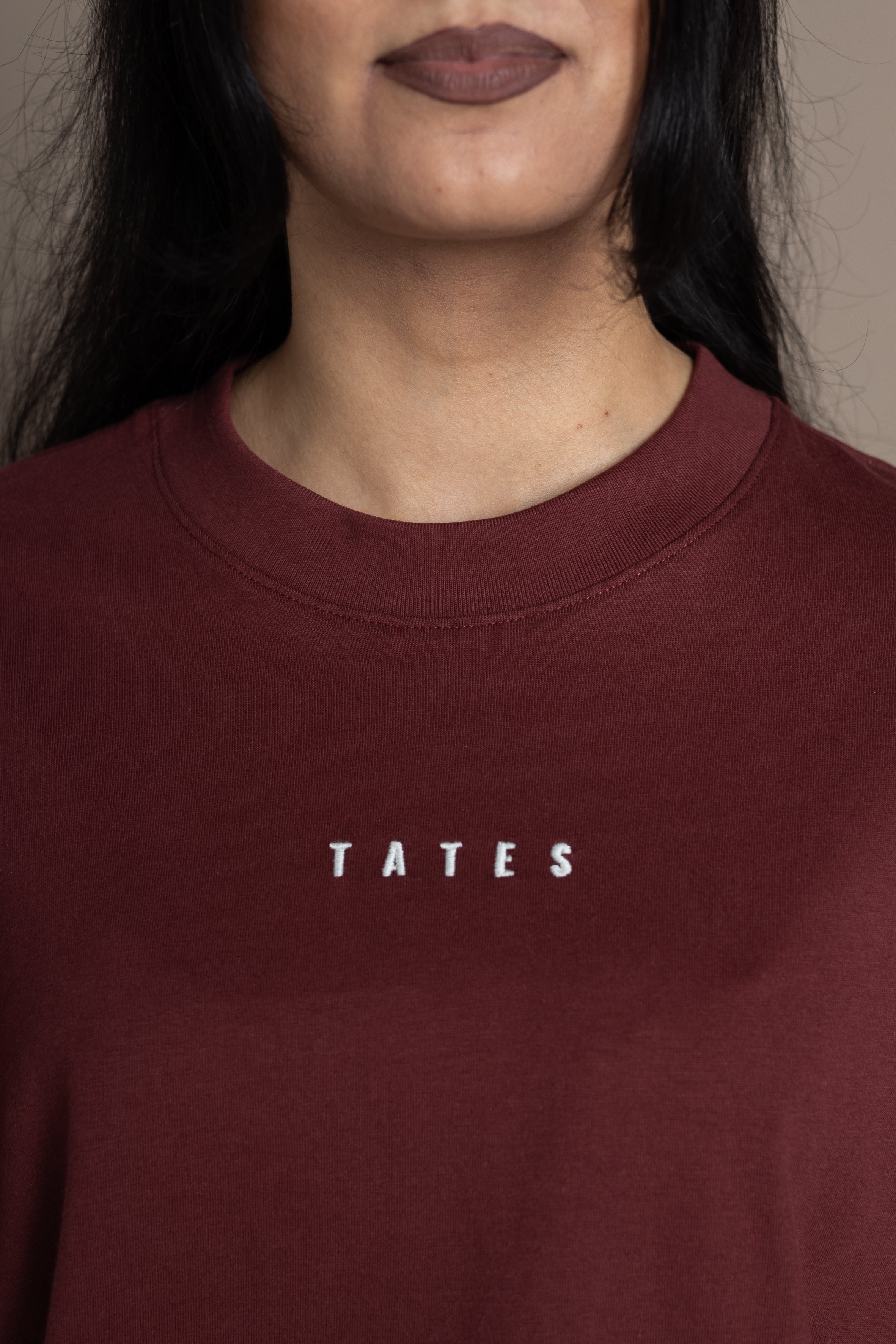 Oversized Longsleeve – Bordeaux