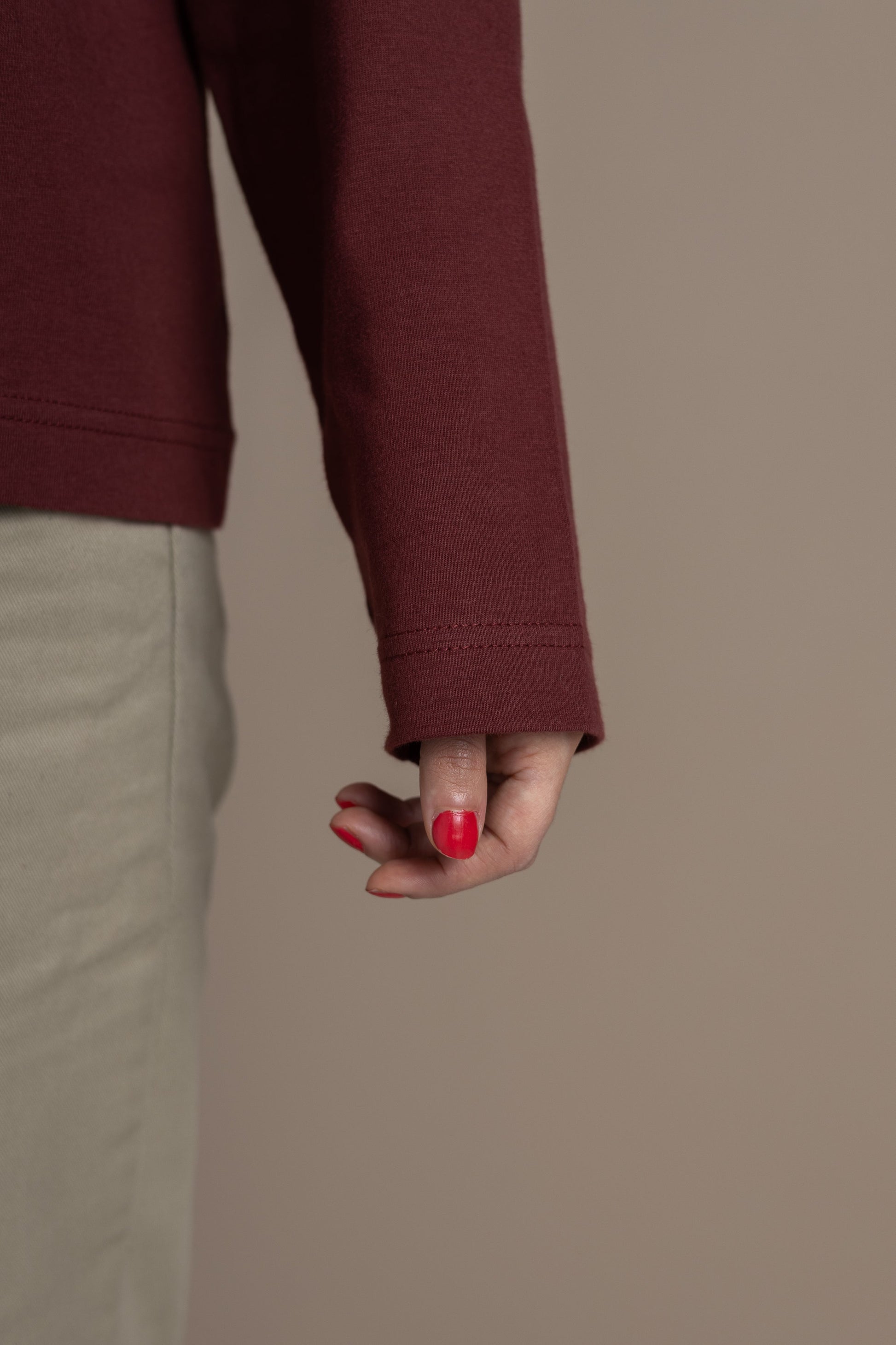 Longsleeve (Oversized) – Bordeaux