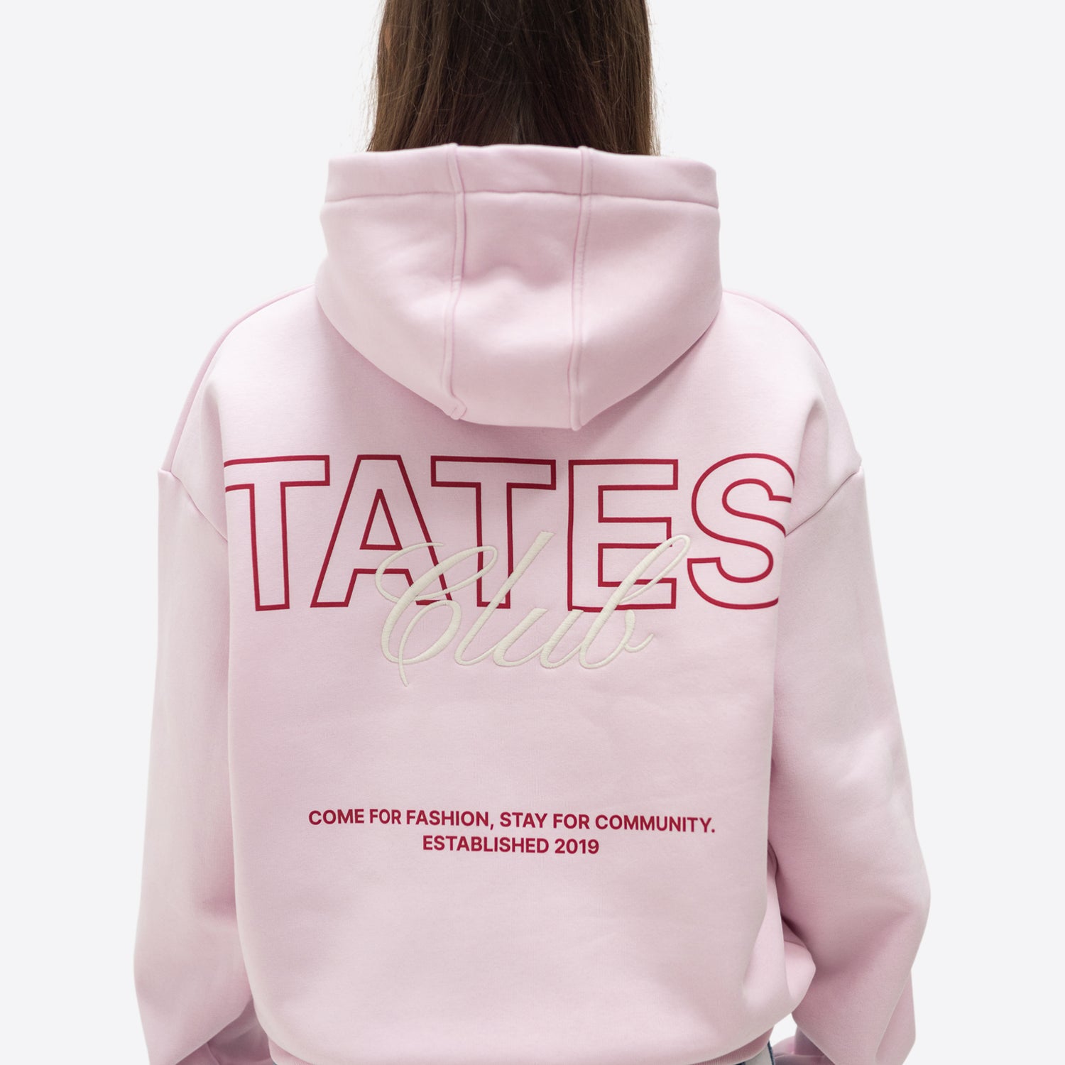 TATES Club Hoodie – Rosa