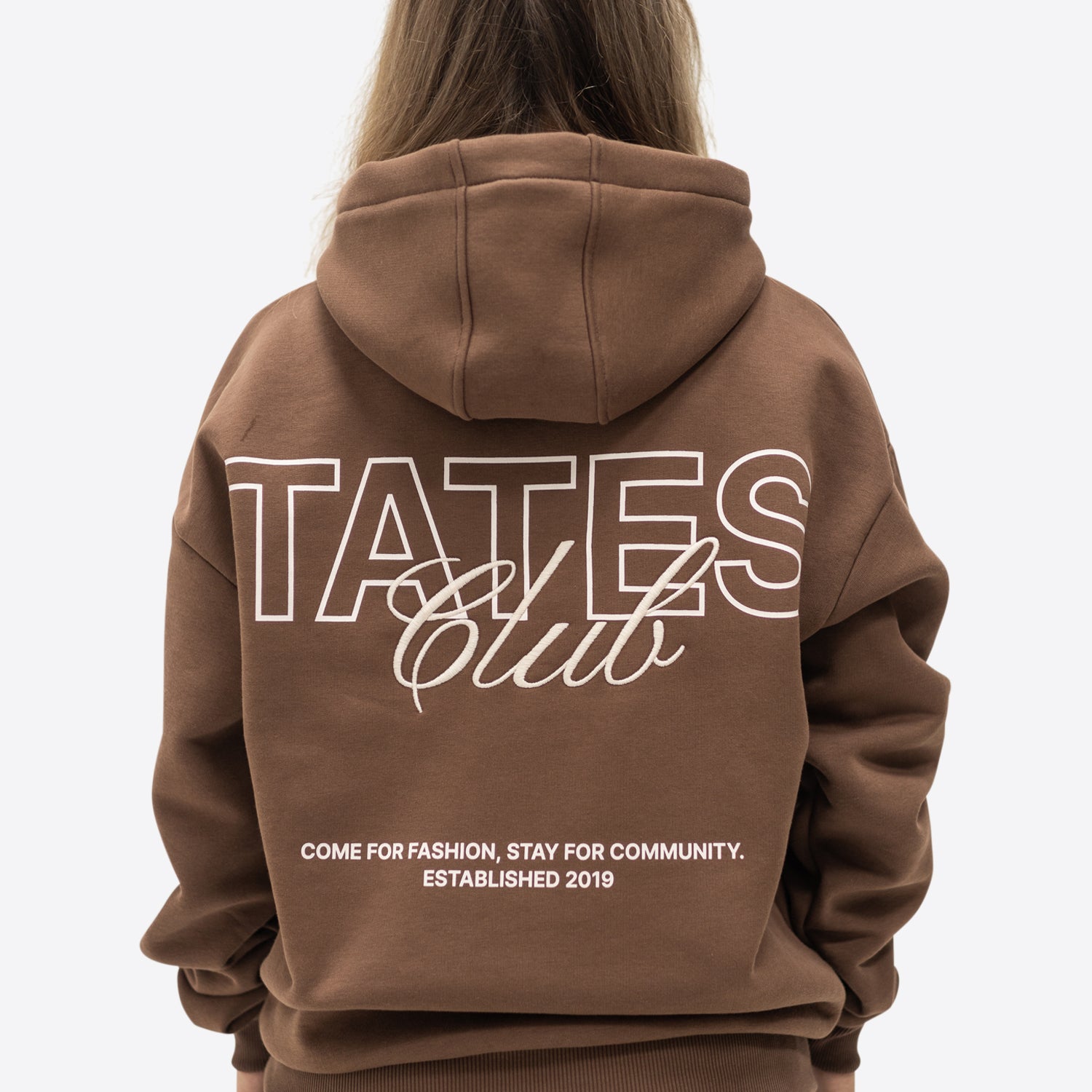TATES Club Hoodie – Chocolate
