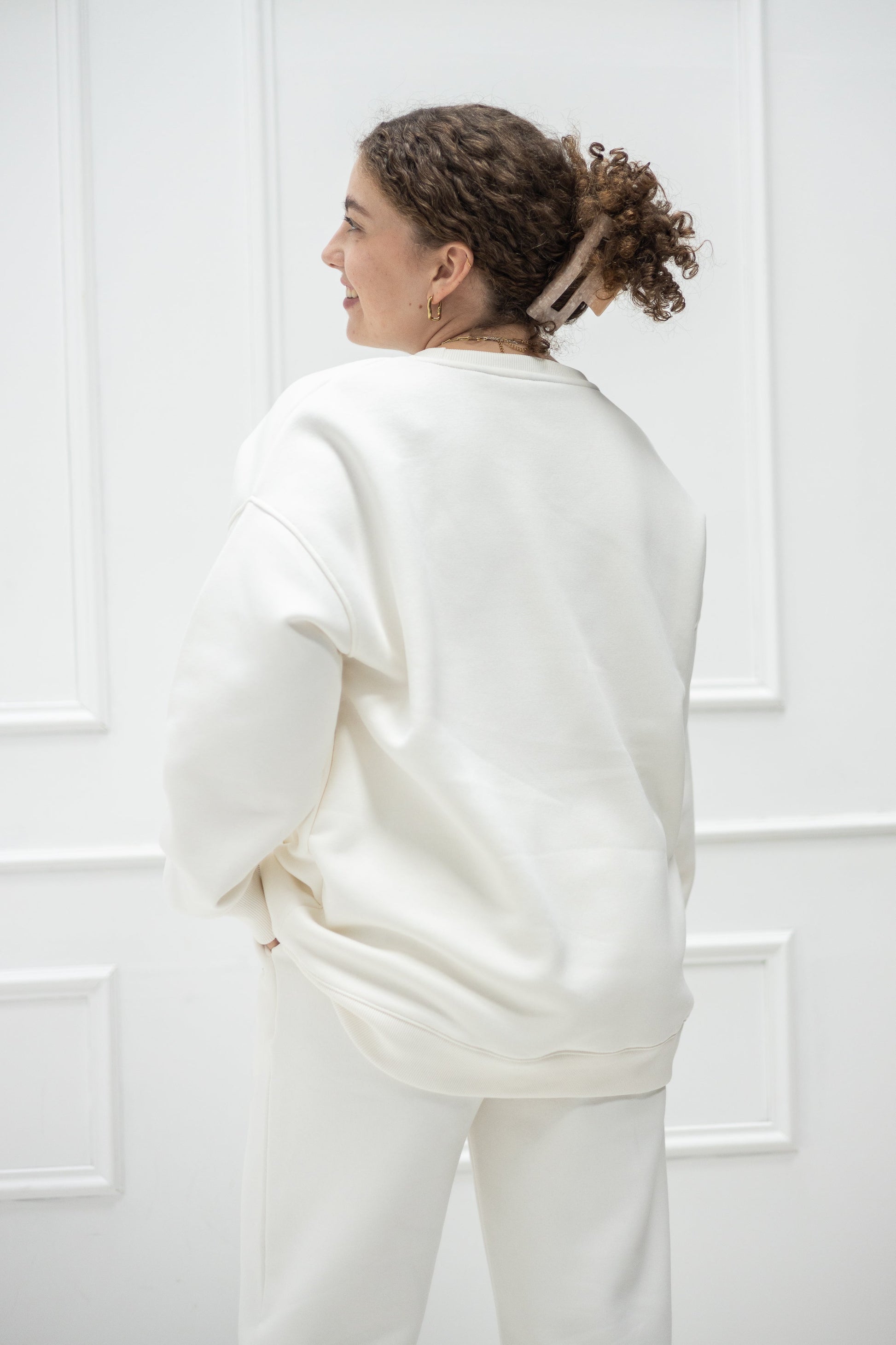 Original Wide Waistband Sweater – Off white