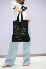 Tote bag mit "a flower" Motiv