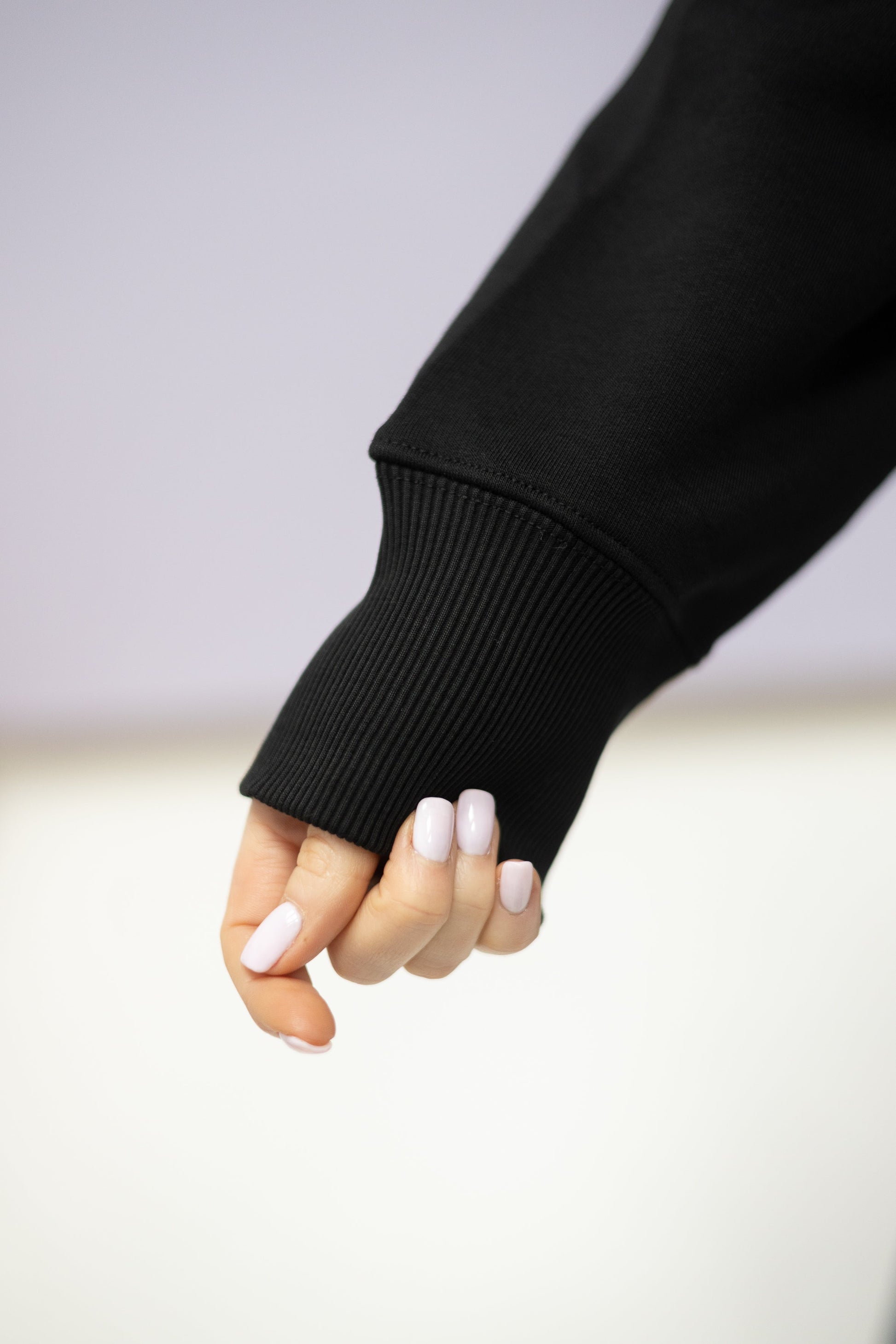 Sweater (Oversized) "I made you coffee" – Schwarz