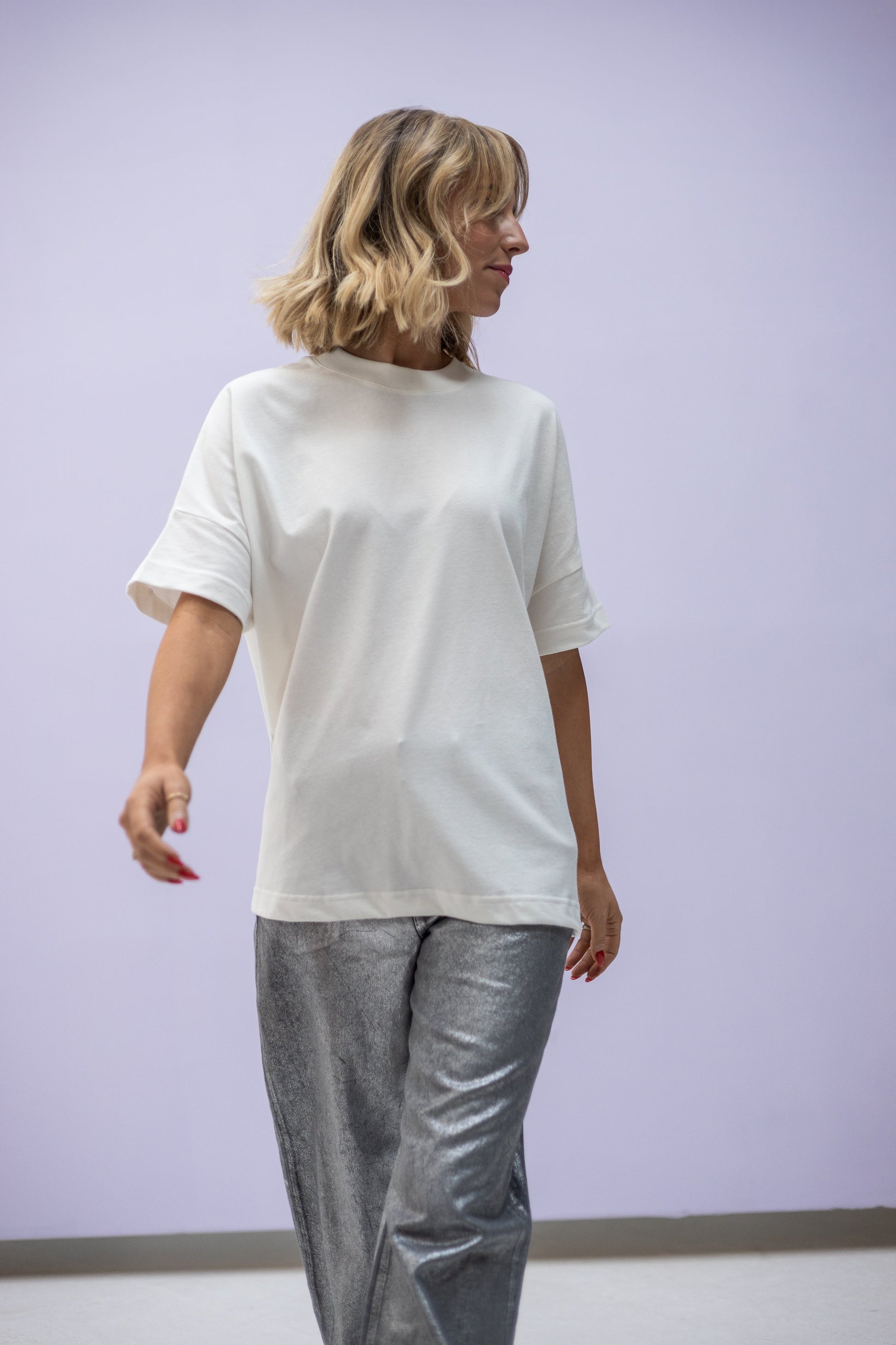 Soft Touch T-Shirt "Love letter" – Off white