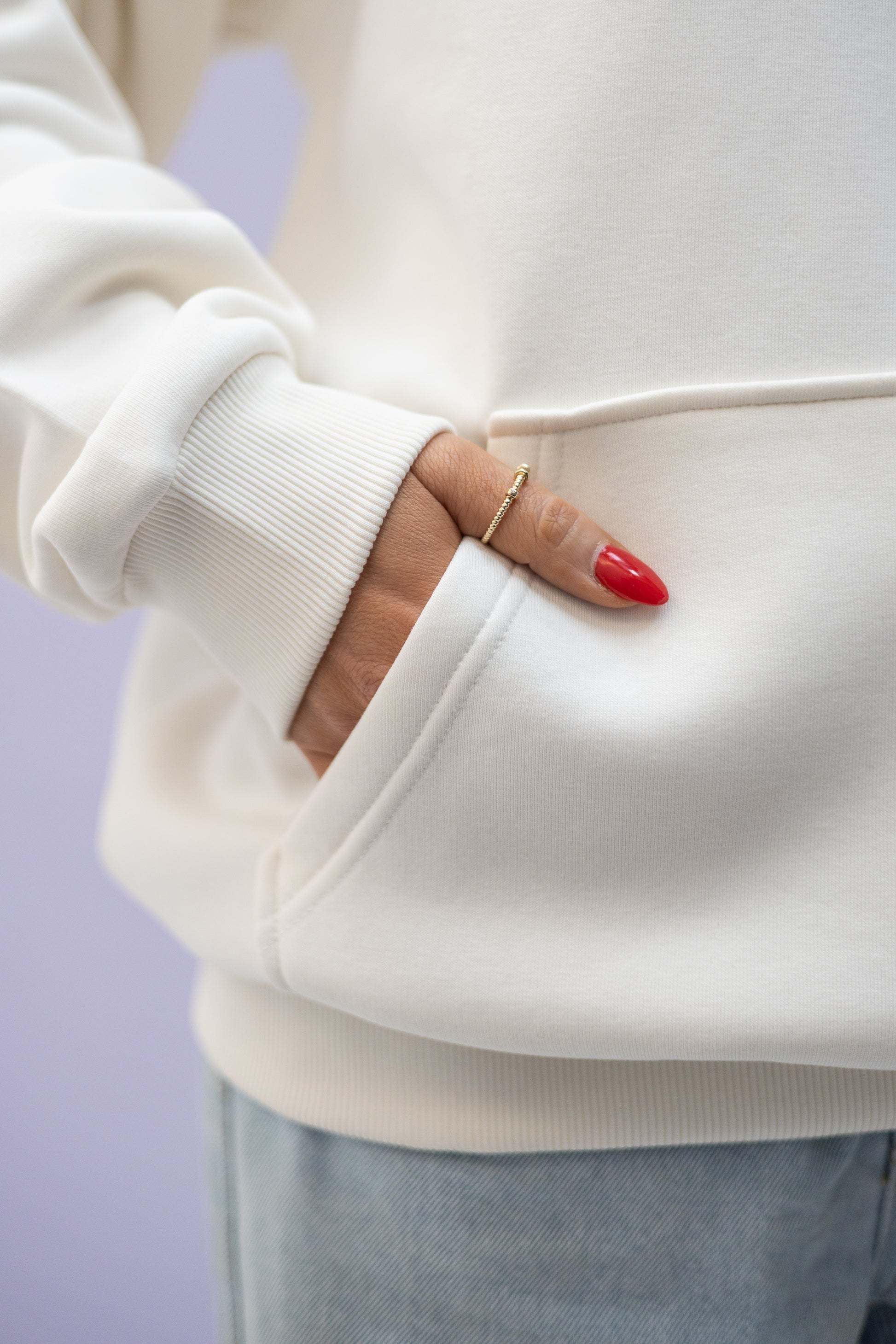 Regular Waistband Hoodie "Book club"