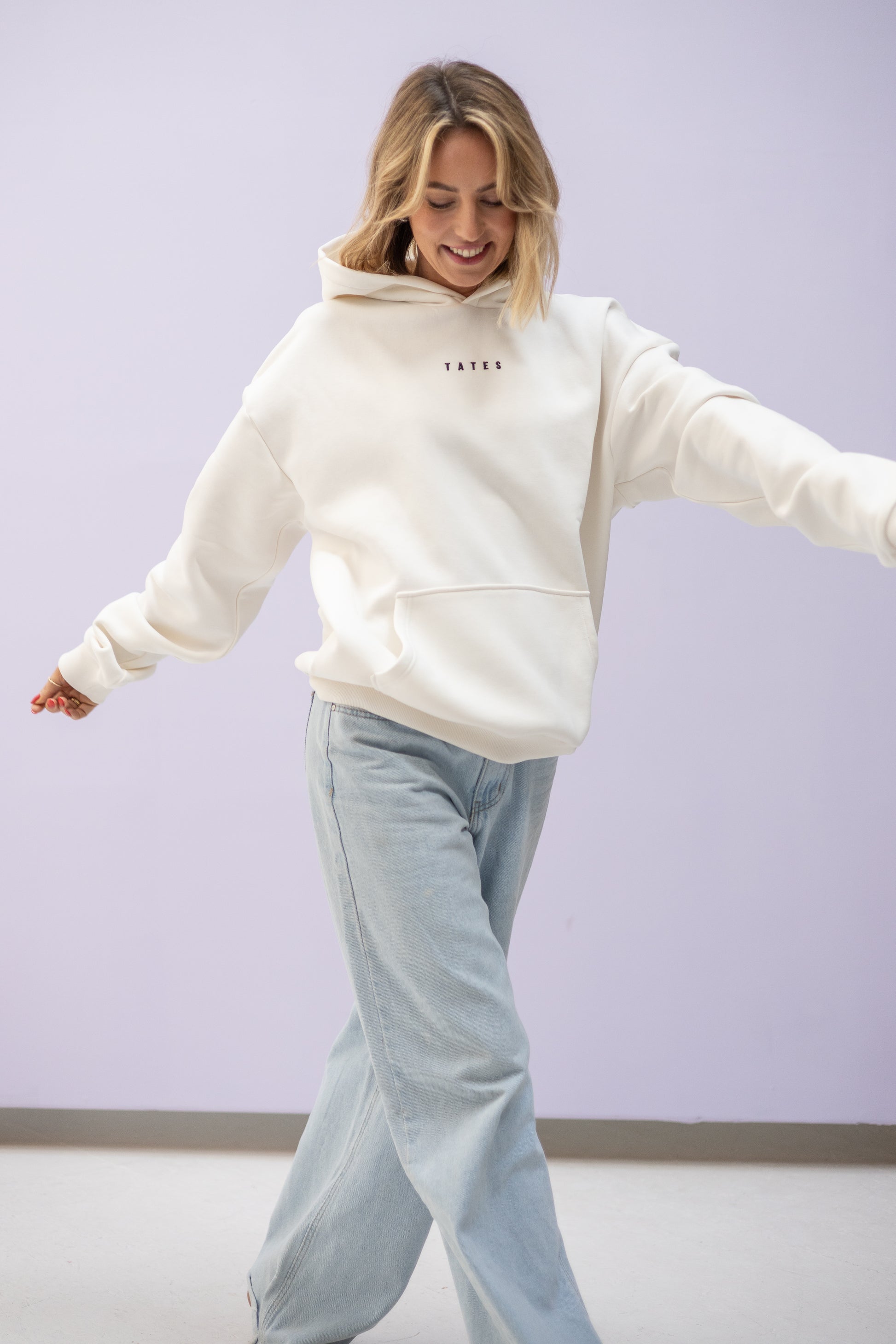 Regular Waistband Hoodie "Book club"