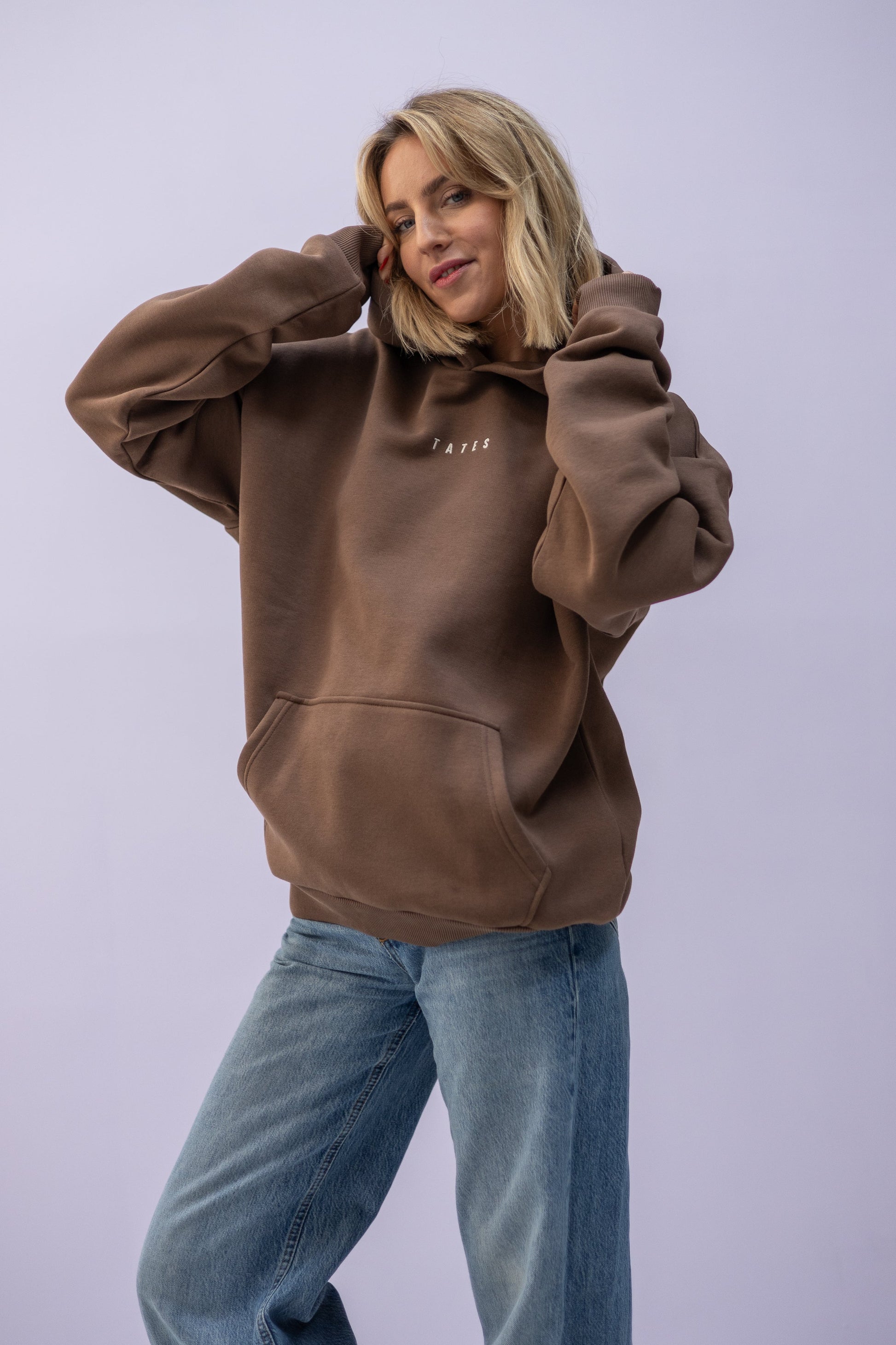 Original Regular Waistband Hoodie "I made you coffee" – Chocolate