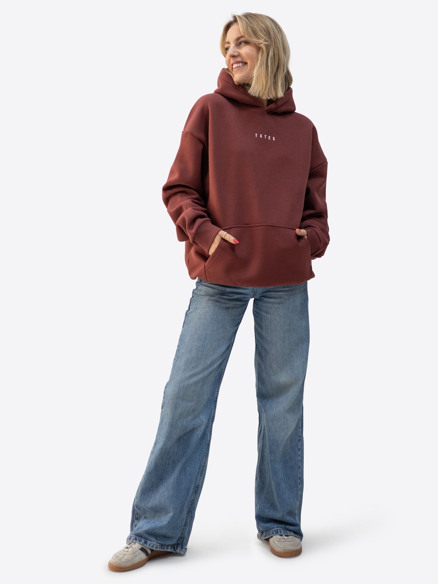 Regular Waistband Hoodie – Bordeaux