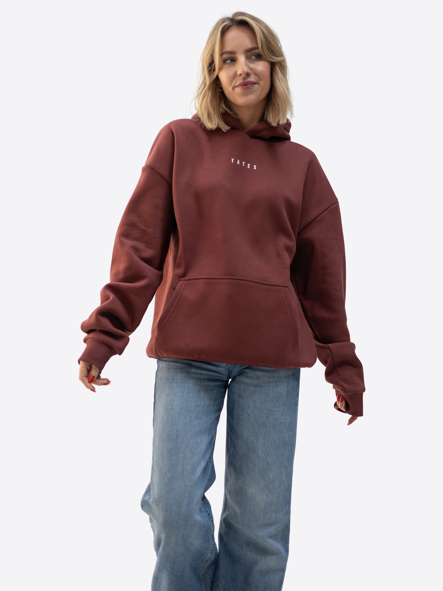 Regular Waistband Hoodie – Bordeaux