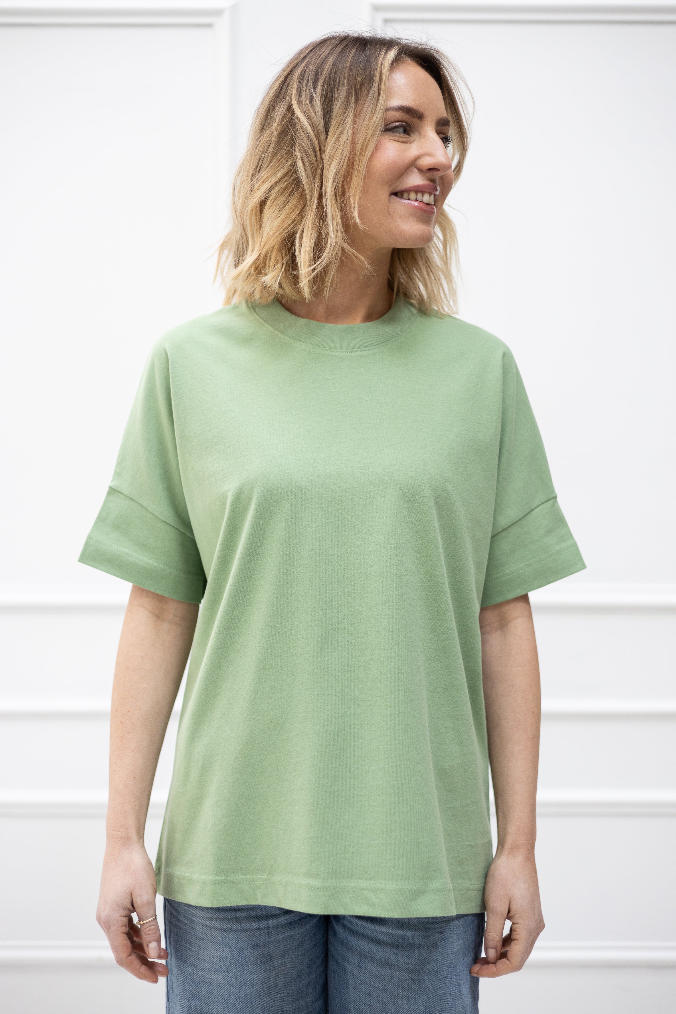 Soft Touch T-Shirt "I allow myself" – Matcha