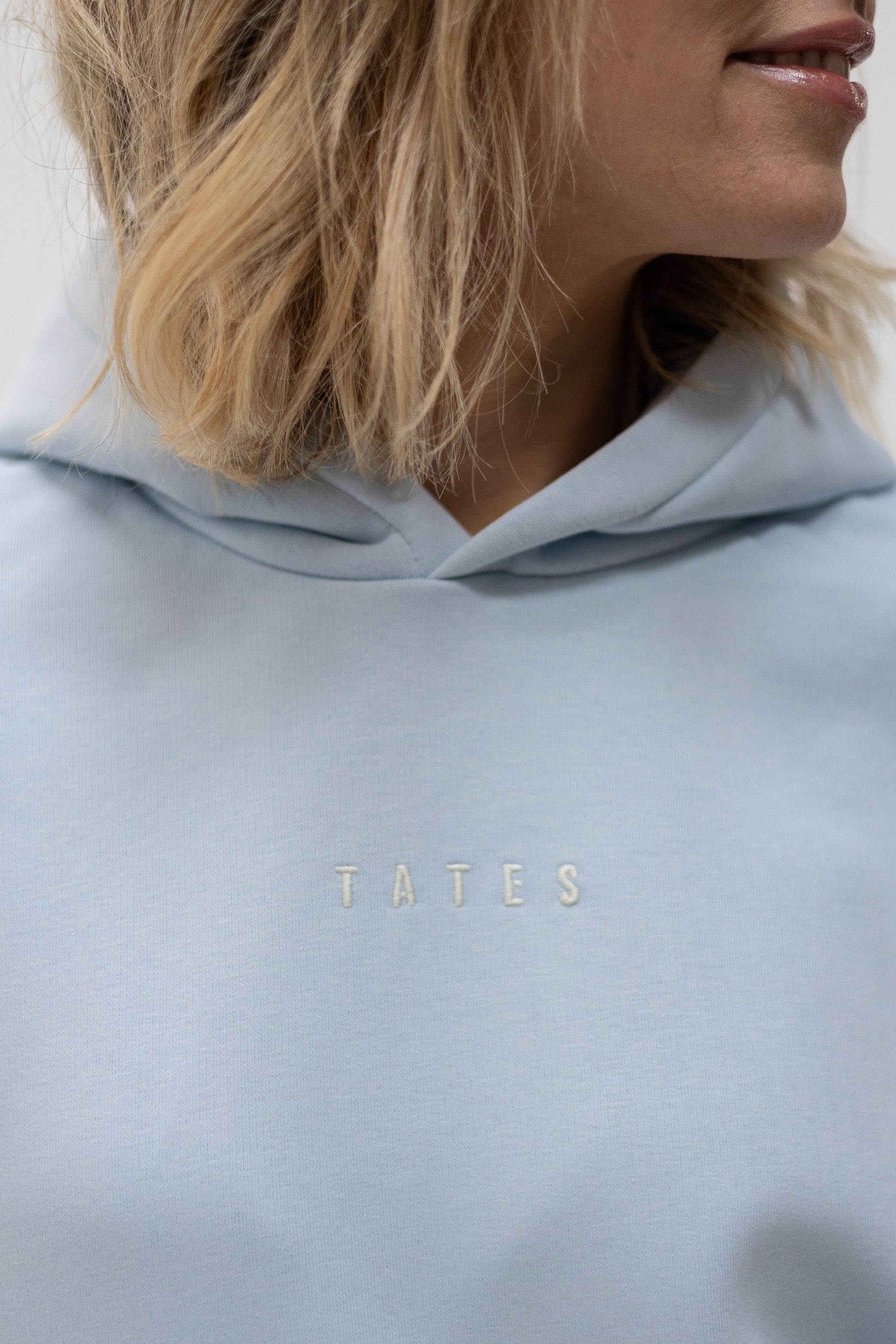 Original Regular Waistband Hoodie "I allow myself" – Hellblau