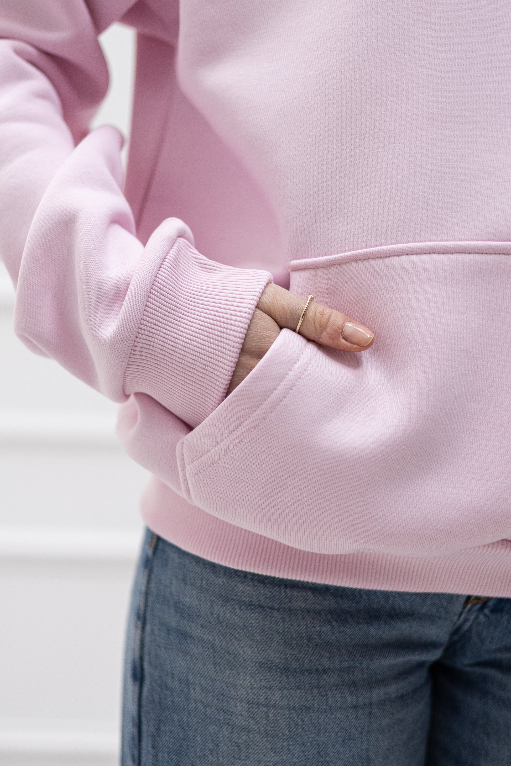 Original Regular Waistband Hoodie "Love letter" – Rosa