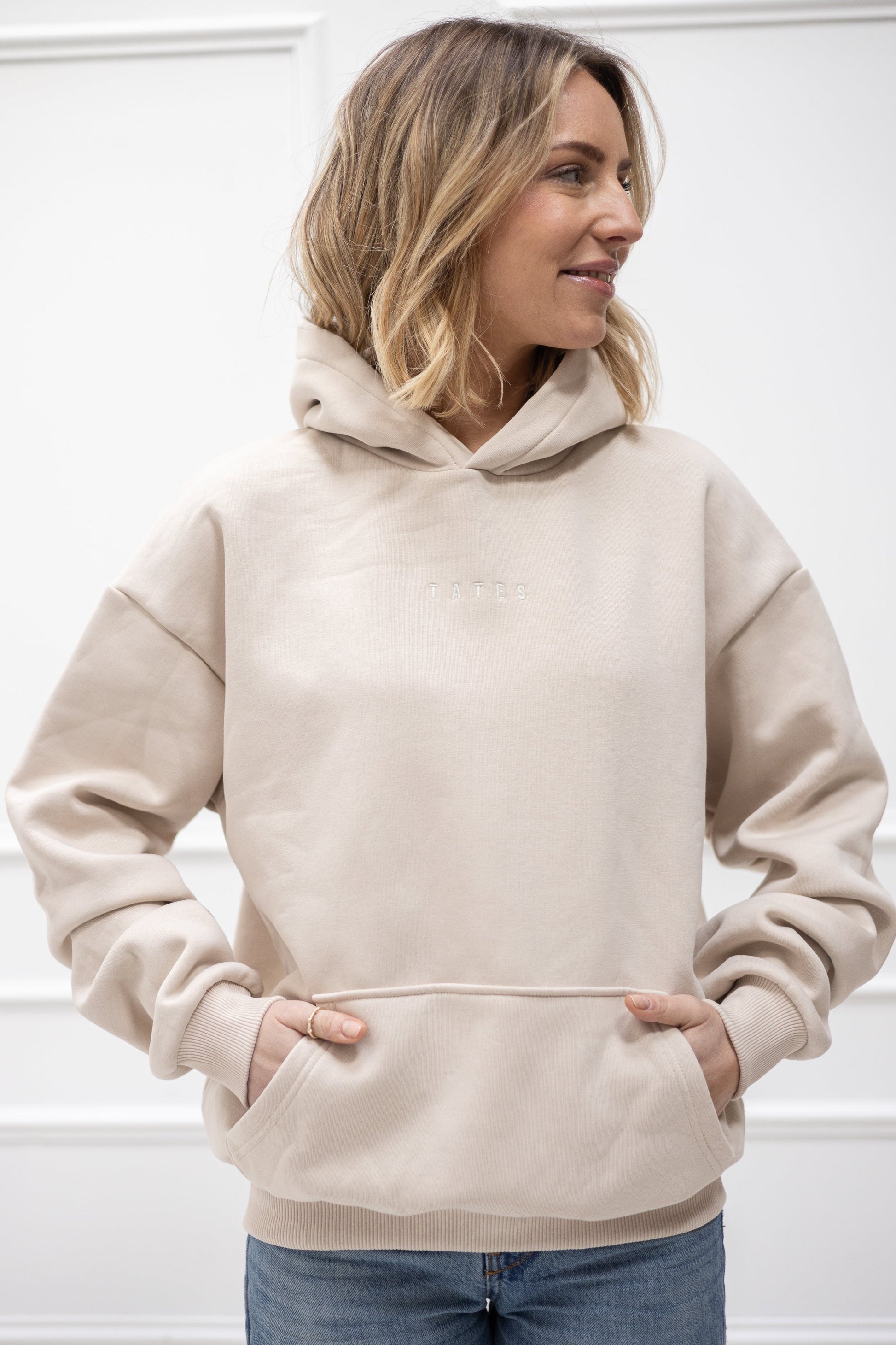 Original Regular Waistband Hoodie  "Stay kind" – Chocolate