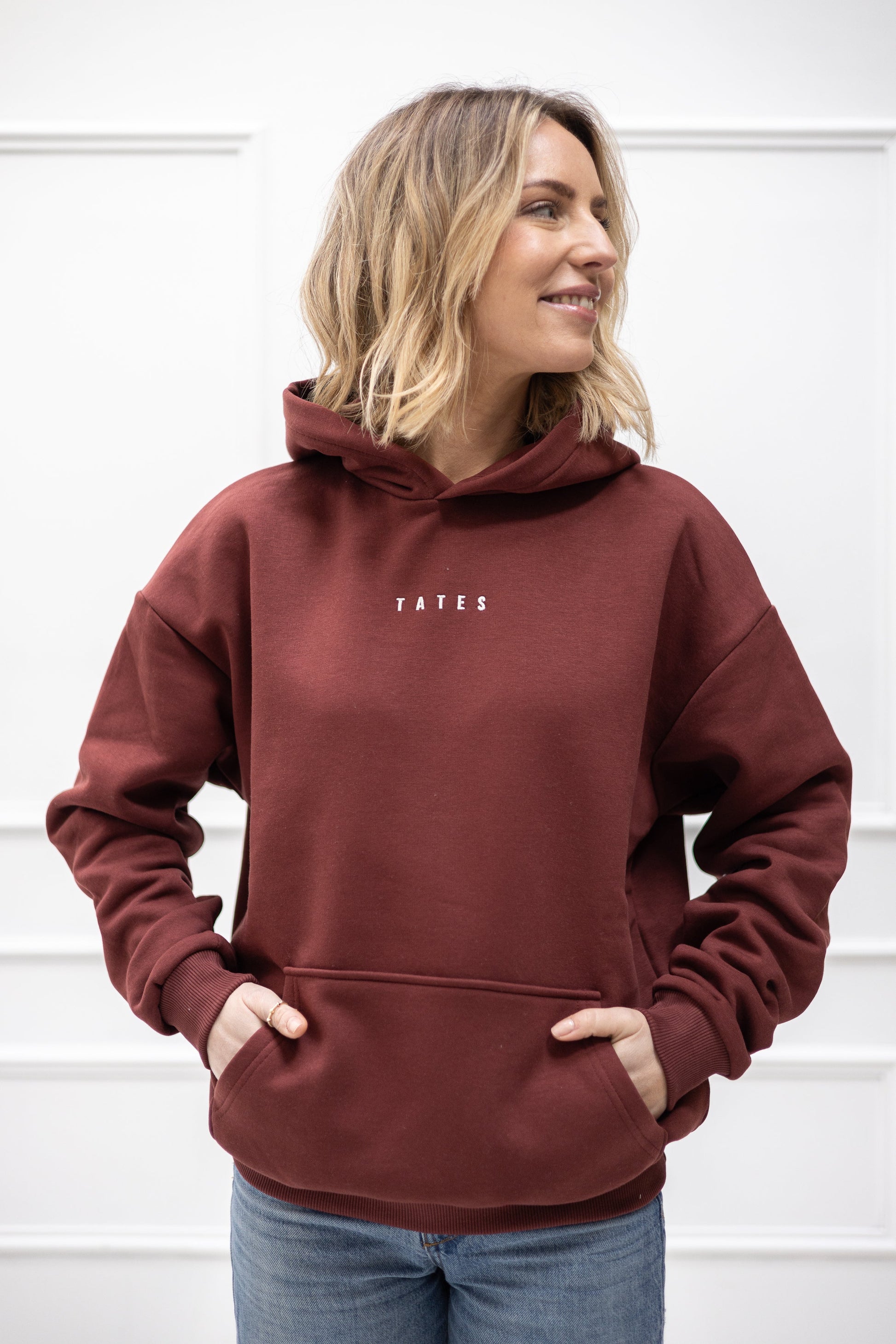 Original Regular Waistband Hoodie "Love letter" – Bordeaux