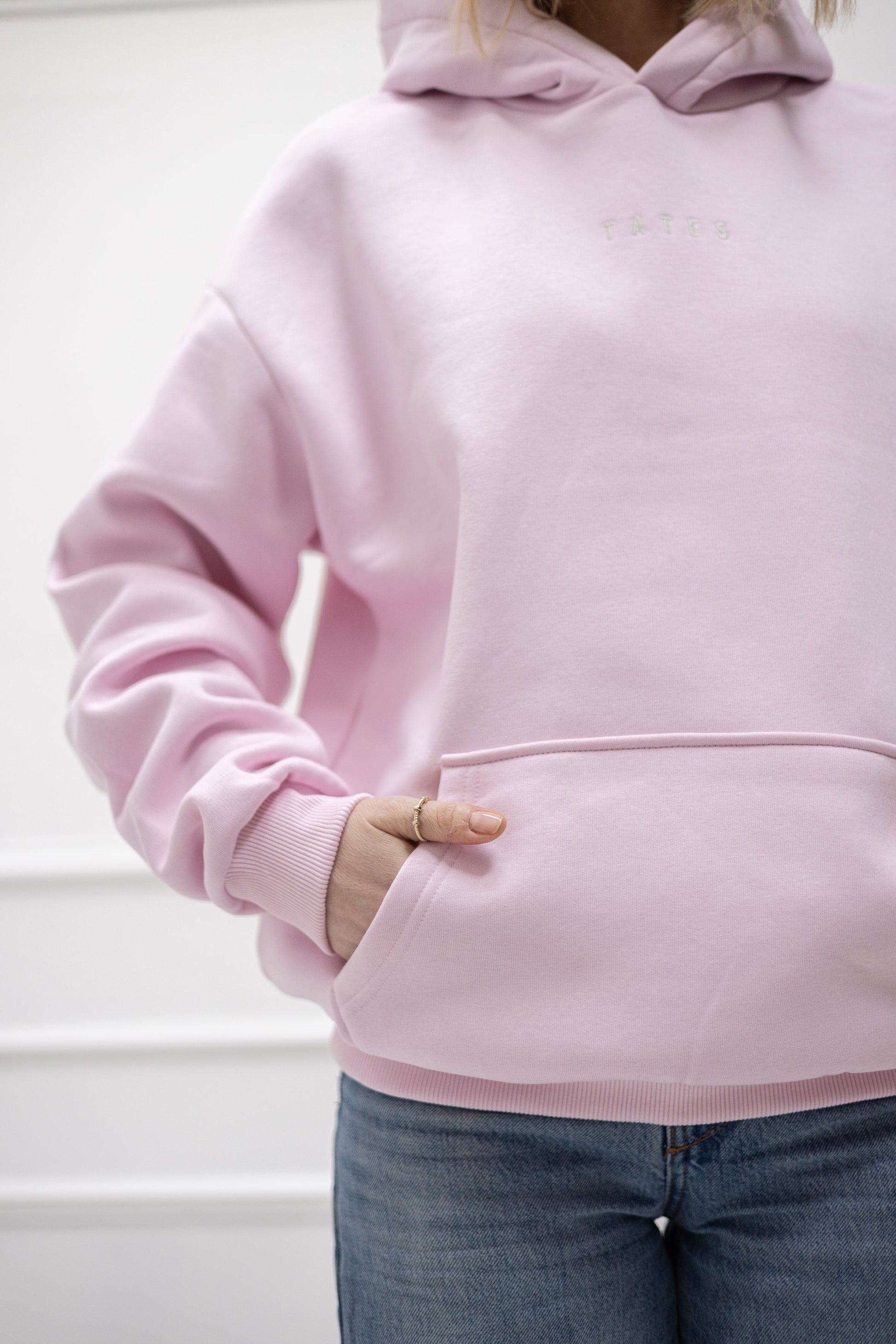 Original Regular Waistband Hoodie "I allow myself" – Rosa