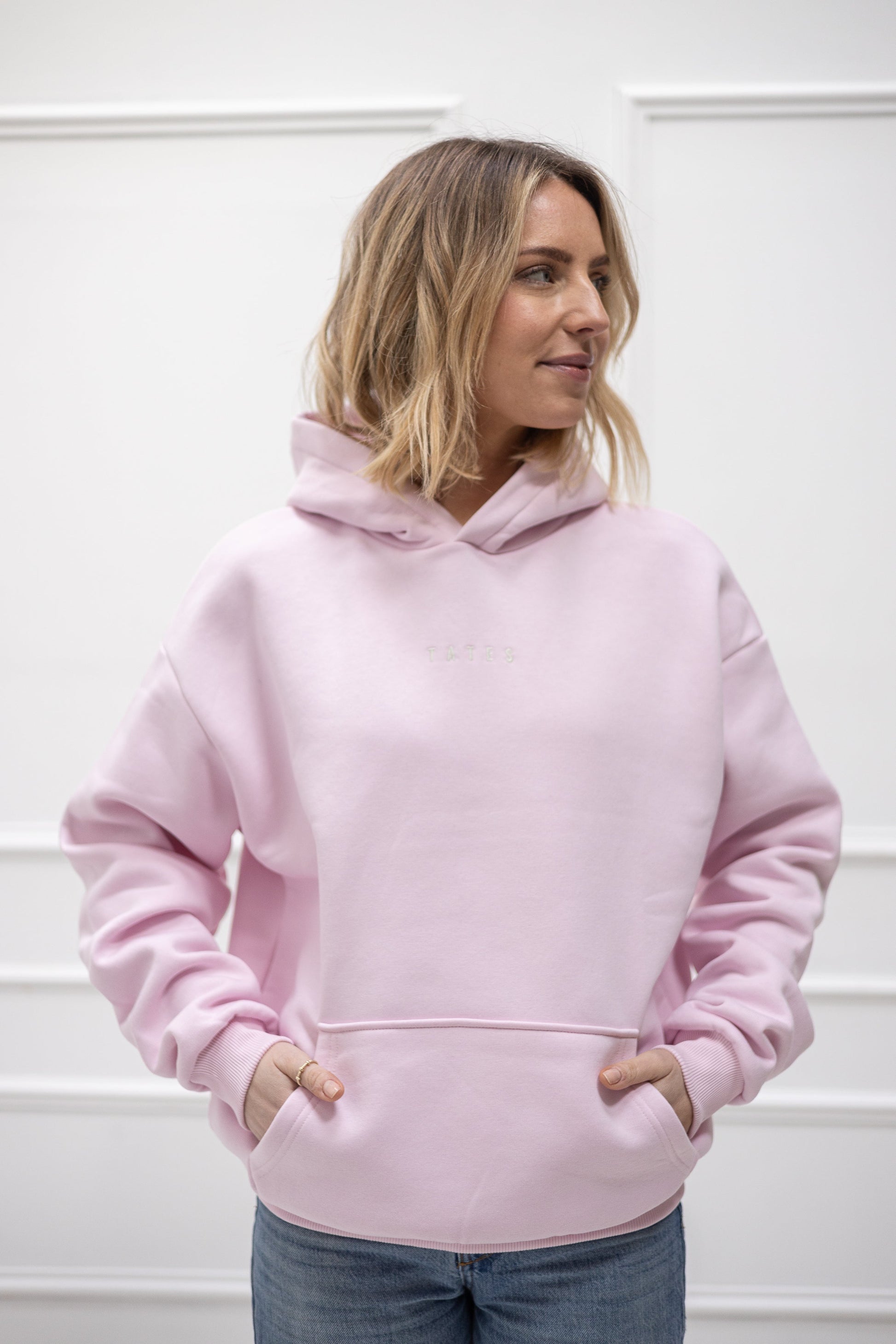 Original Regular Waistband Hoodie "I allow myself" – Rosa